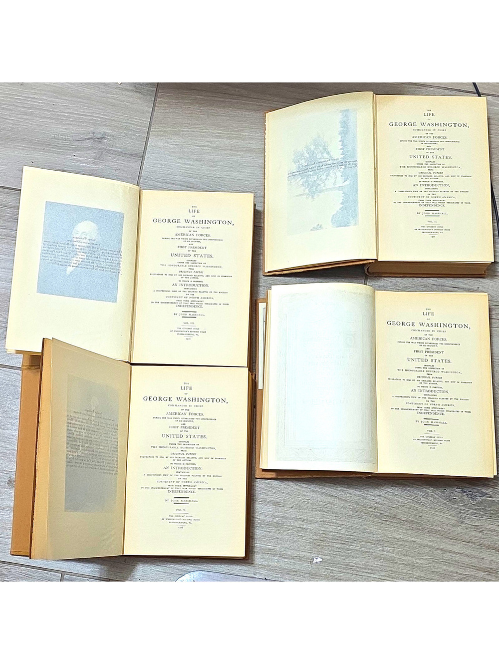 John Marshall The Life of George Washington HC Illustrated Complete Set 1926